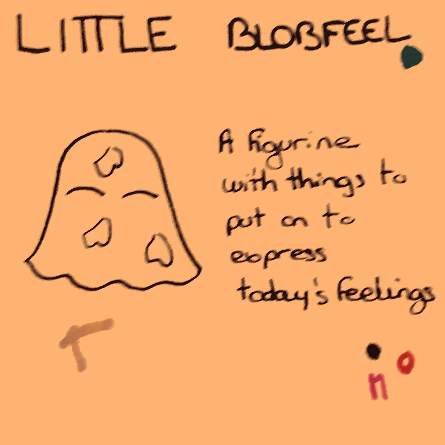 Little blobfeel post-it